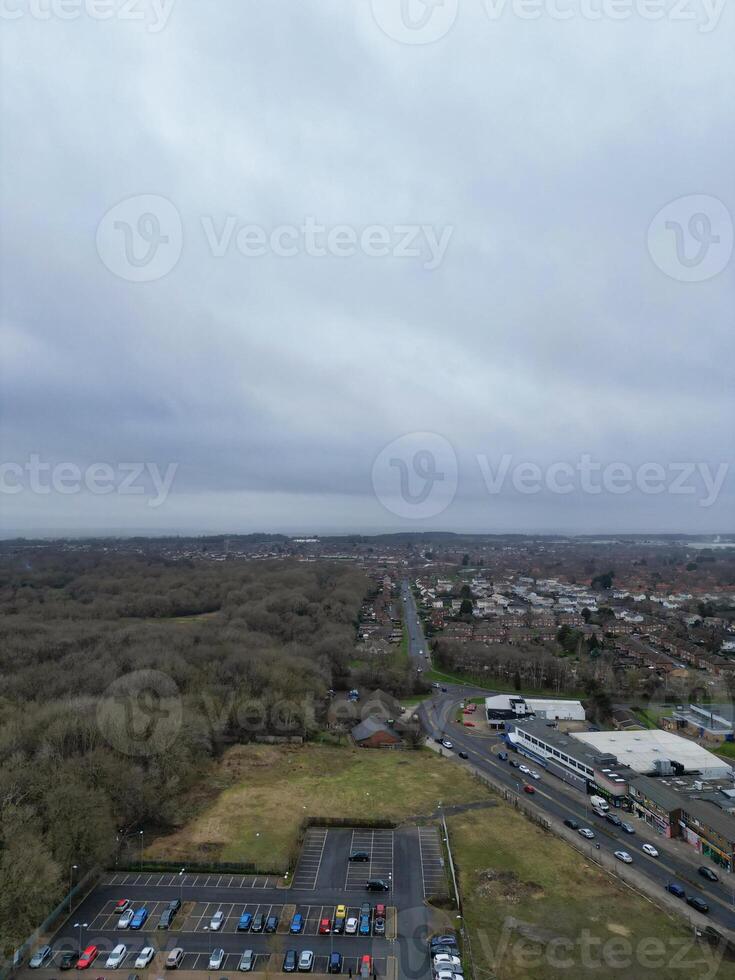 High Angle View of Corby City of Northamptonshire England United Kingdom. November 1st, 2023 photo