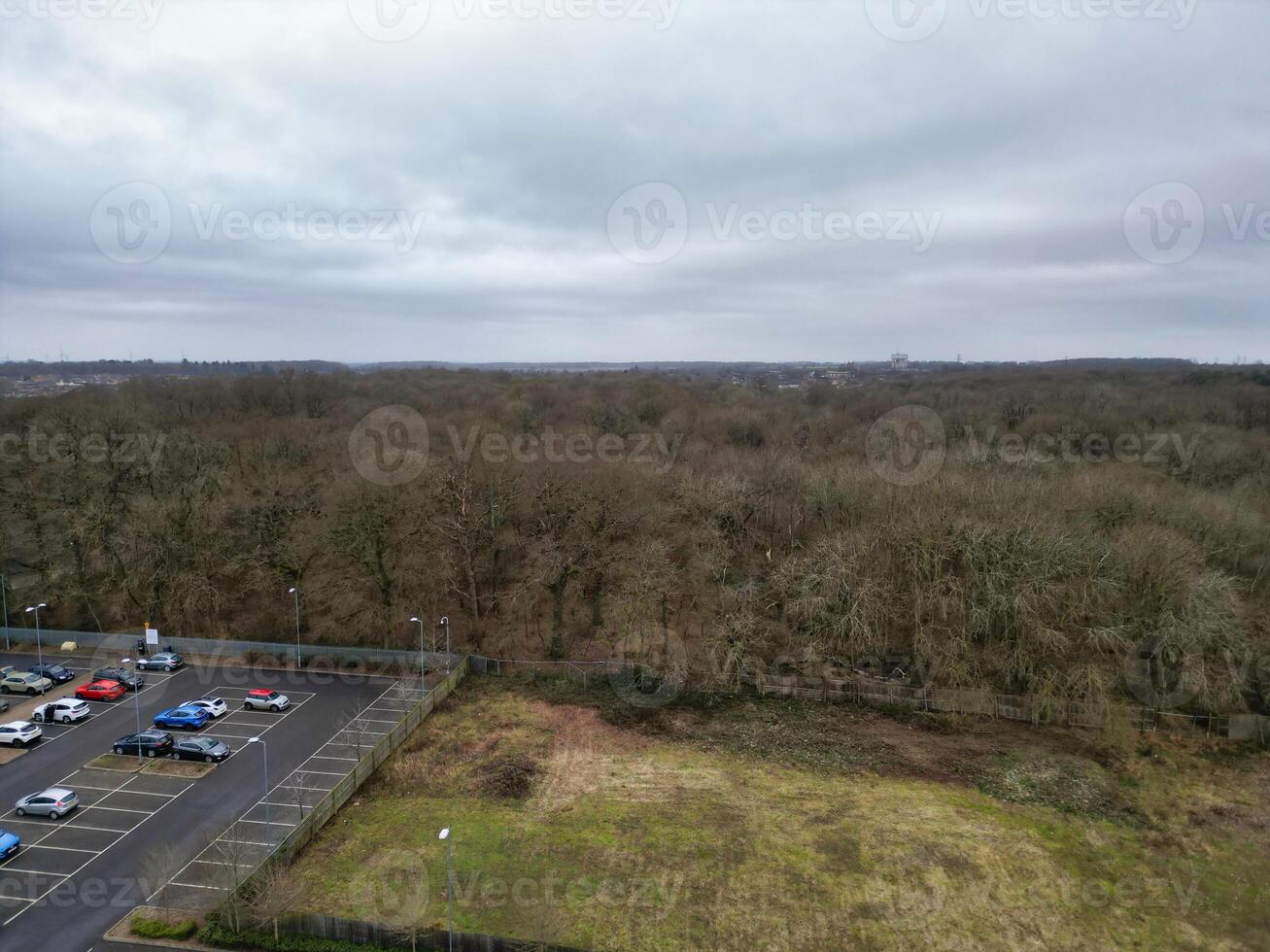 High Angle View of Corby City of Northamptonshire England United Kingdom. November 1st, 2023 photo