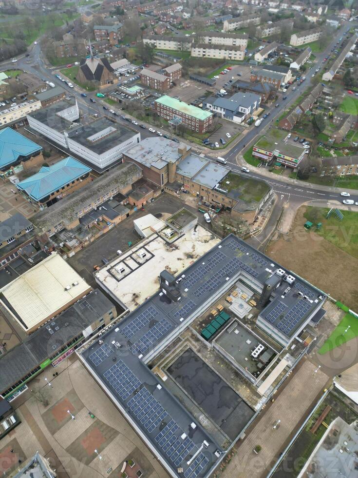 High Angle View of Corby City of Northamptonshire England United Kingdom. November 1st, 2023 photo