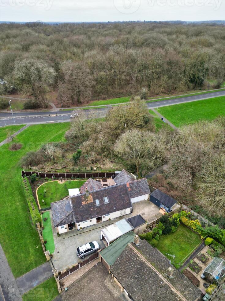 High Angle View of Corby City of Northamptonshire England United Kingdom. November 1st, 2023 photo