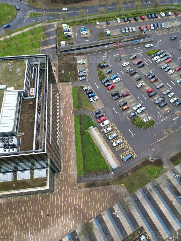 High Angle View of Corby City of Northamptonshire England United Kingdom. November 1st, 2023 photo