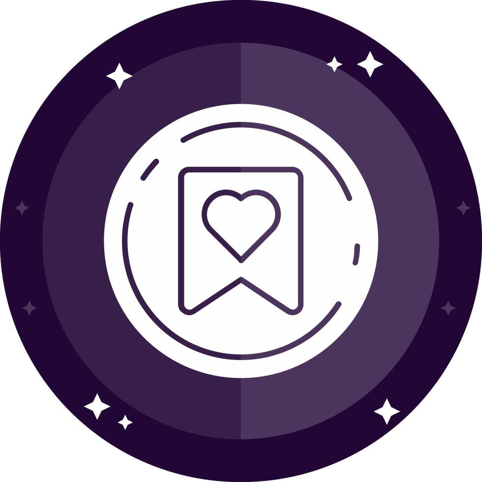 Favourite Solid badges Icon vector