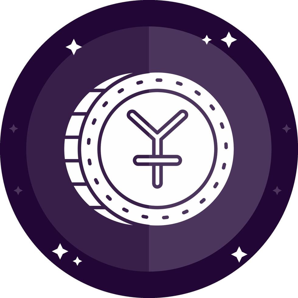 Yuan Solid badges Icon vector