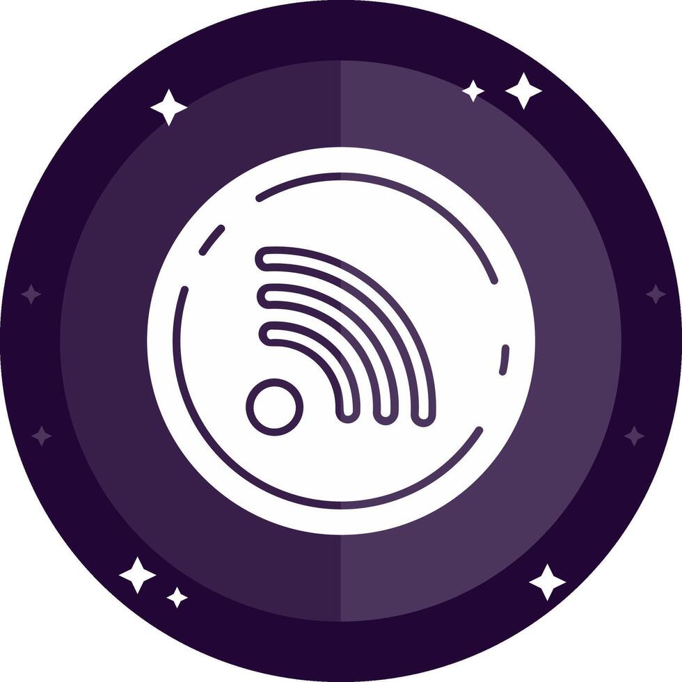 Rss Solid badges Icon vector