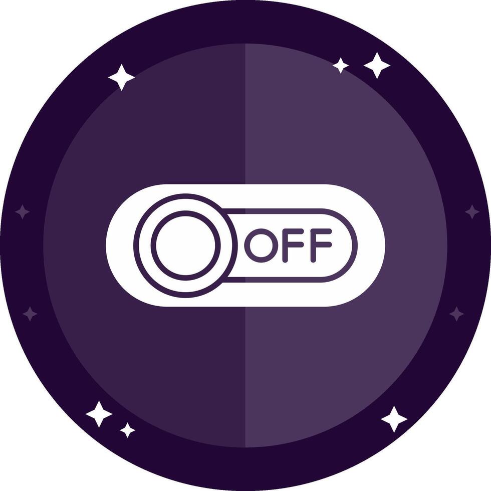 Off Solid badges Icon vector