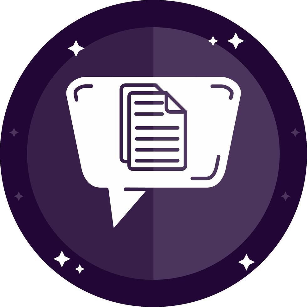 Document Solid badges Icon vector