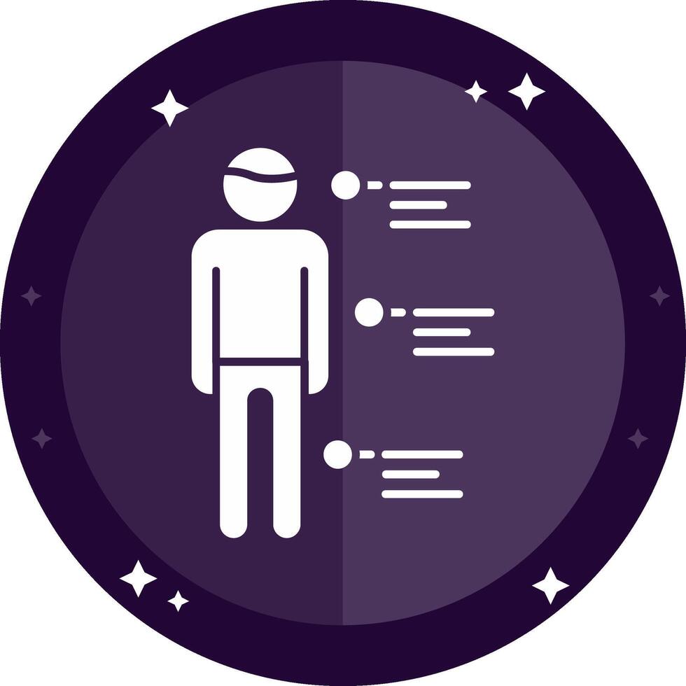 Person Solid badges Icon vector