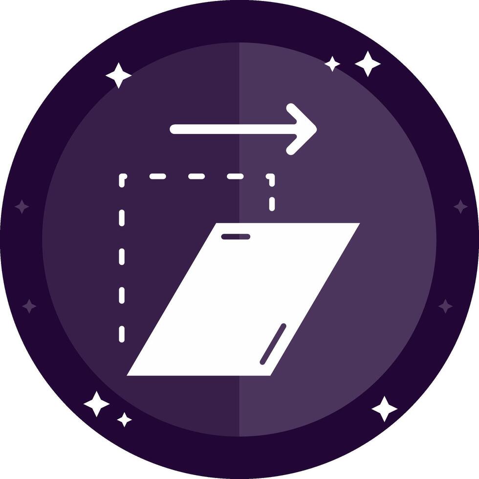 Shear Solid badges Icon vector