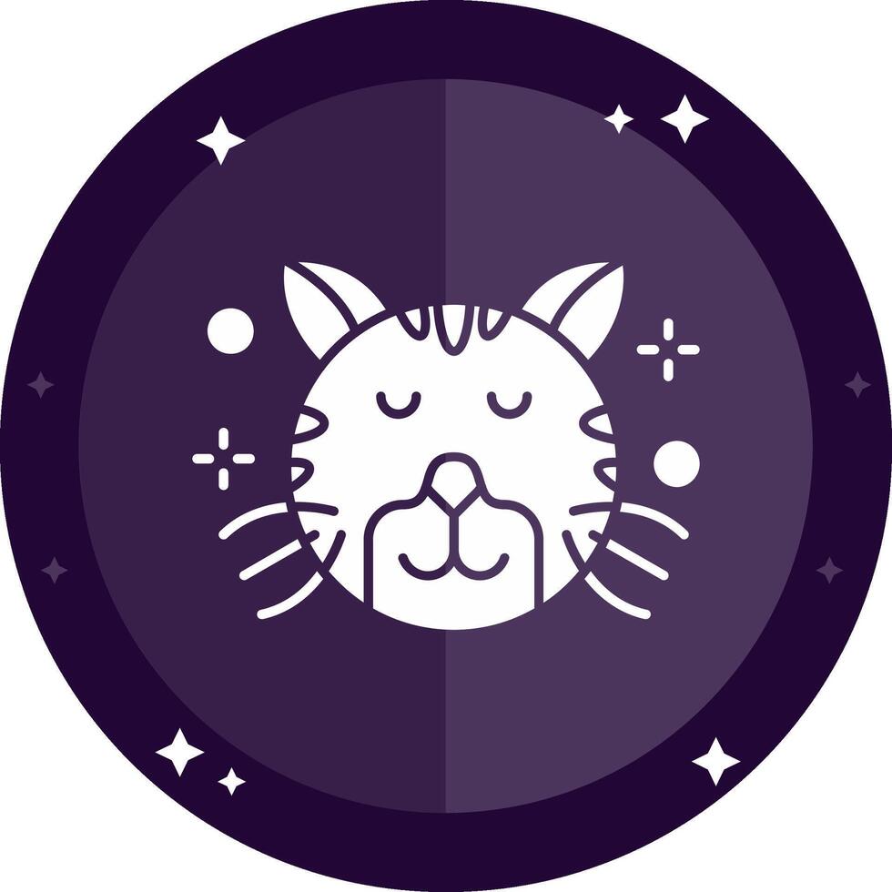 Relieved Solid badges Icon vector