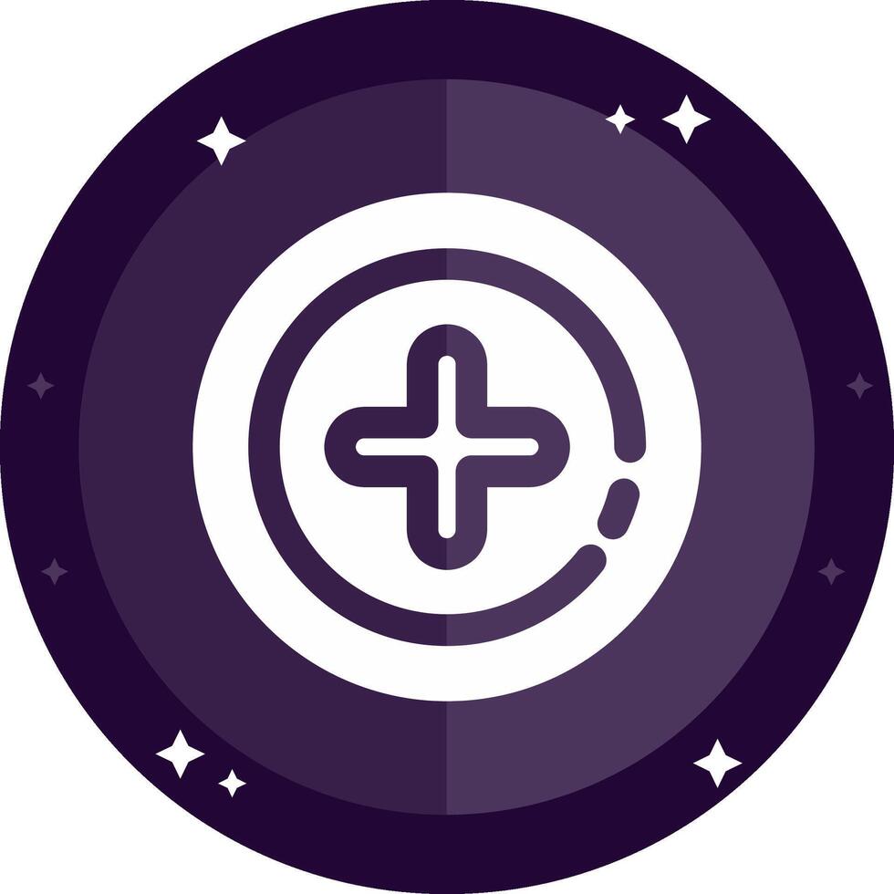 Add 2 Solid badges Icon vector