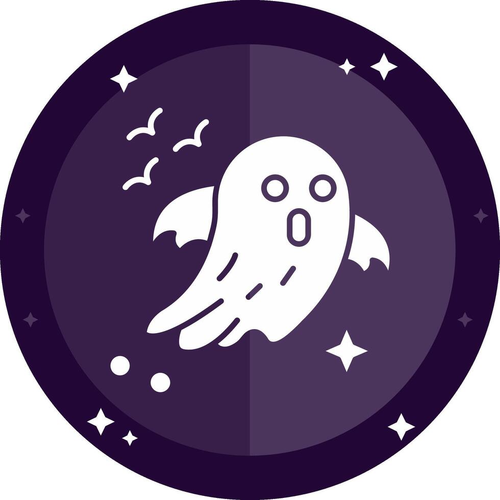 Ghost Solid badges Icon vector