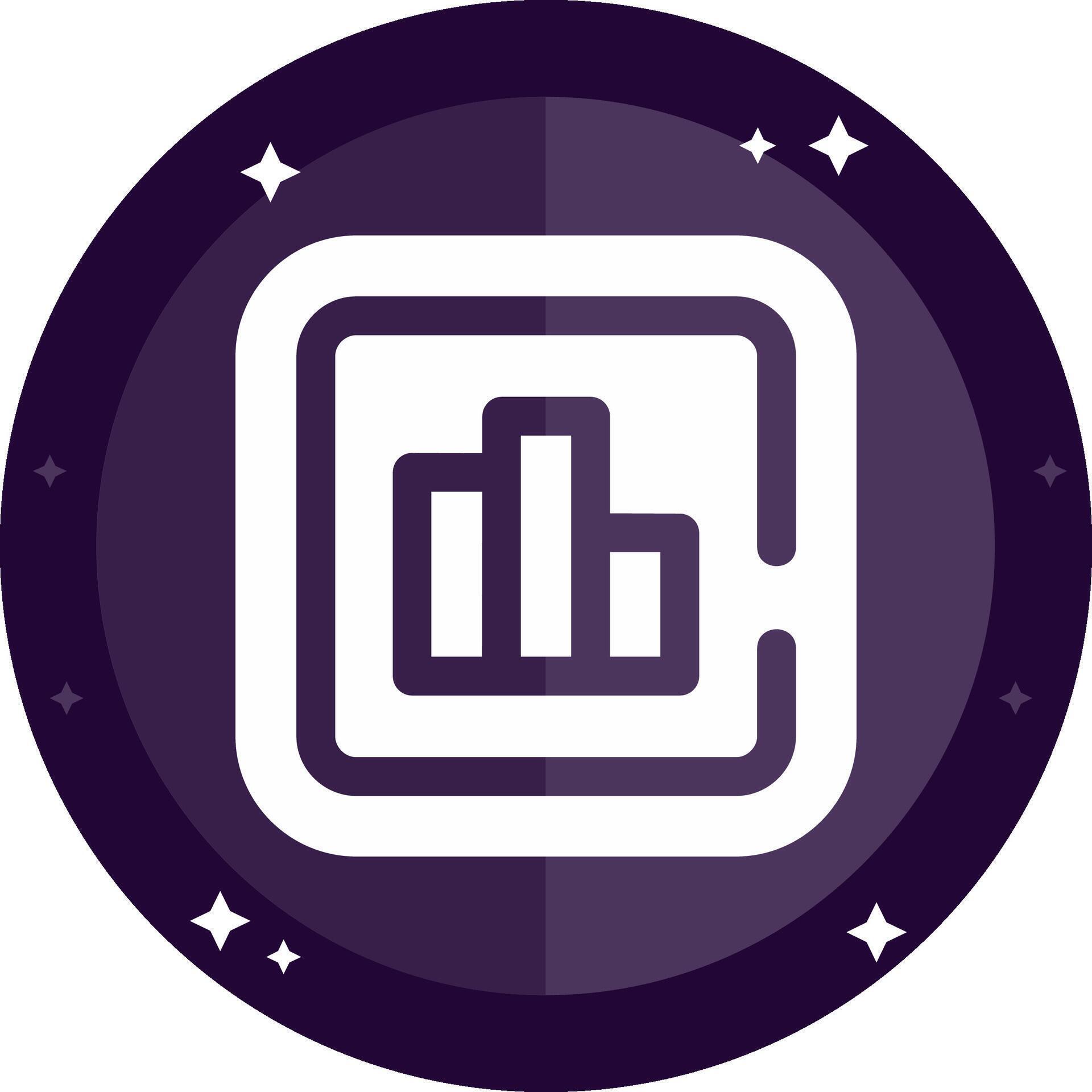 Statistics Solid badges Icon 38537767 Vector Art at Vecteezy