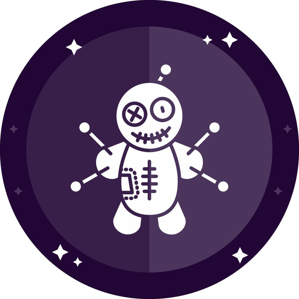 Voodoo Solid badges Icon vector