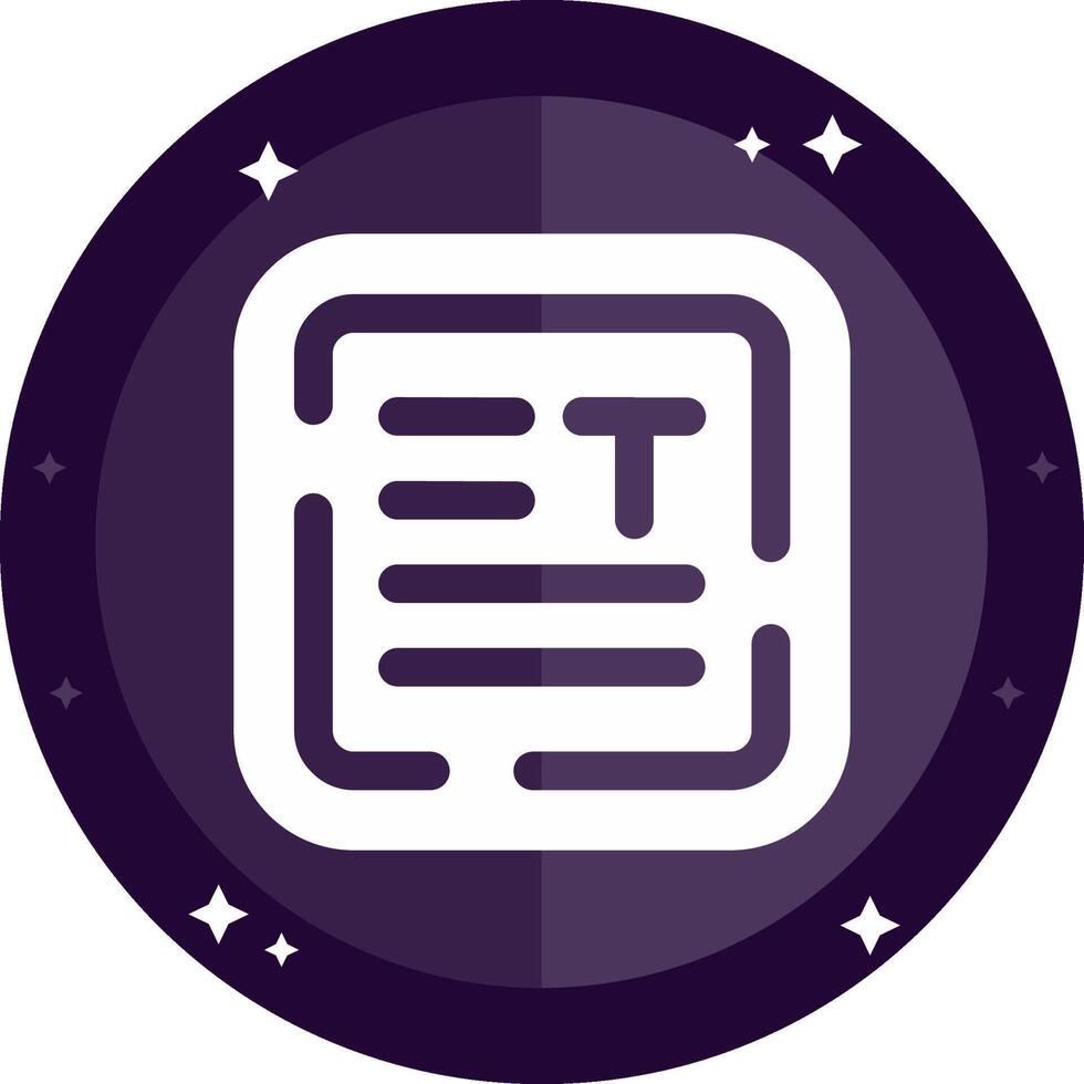 Align text Solid badges Icon vector