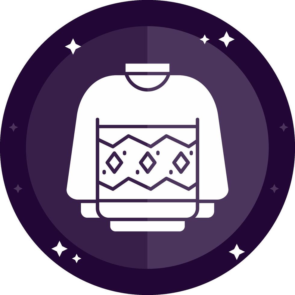 Sweater Solid badges Icon vector