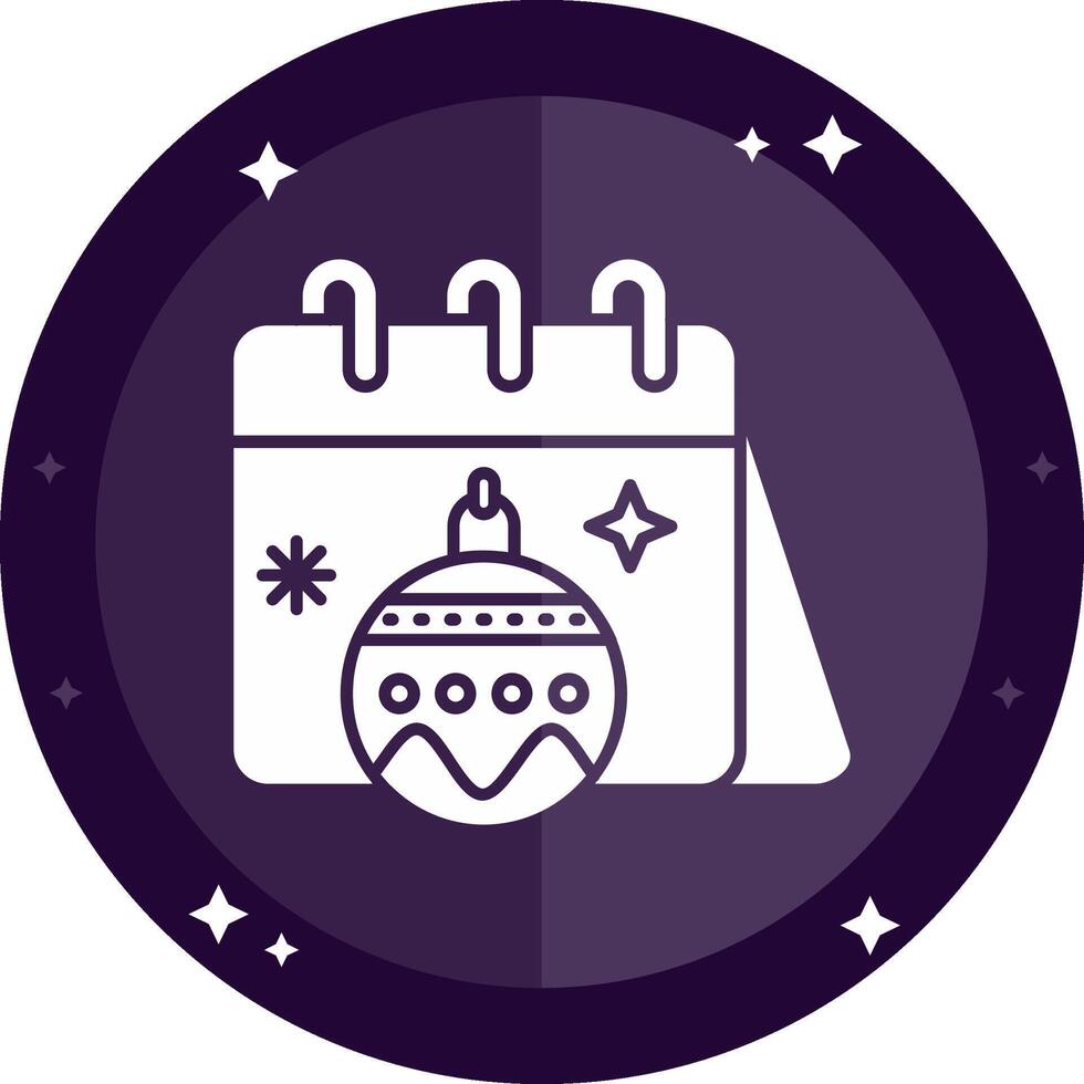 Calender Solid badges Icon vector