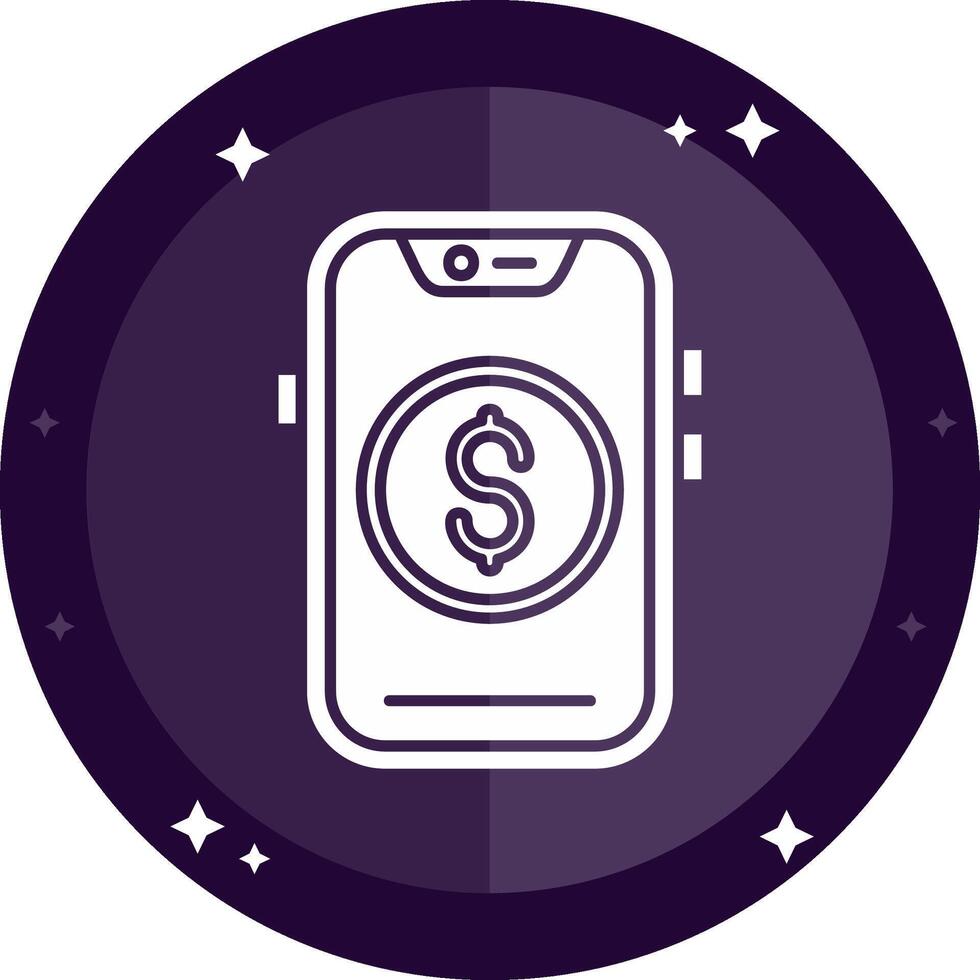 Money Solid badges Icon vector