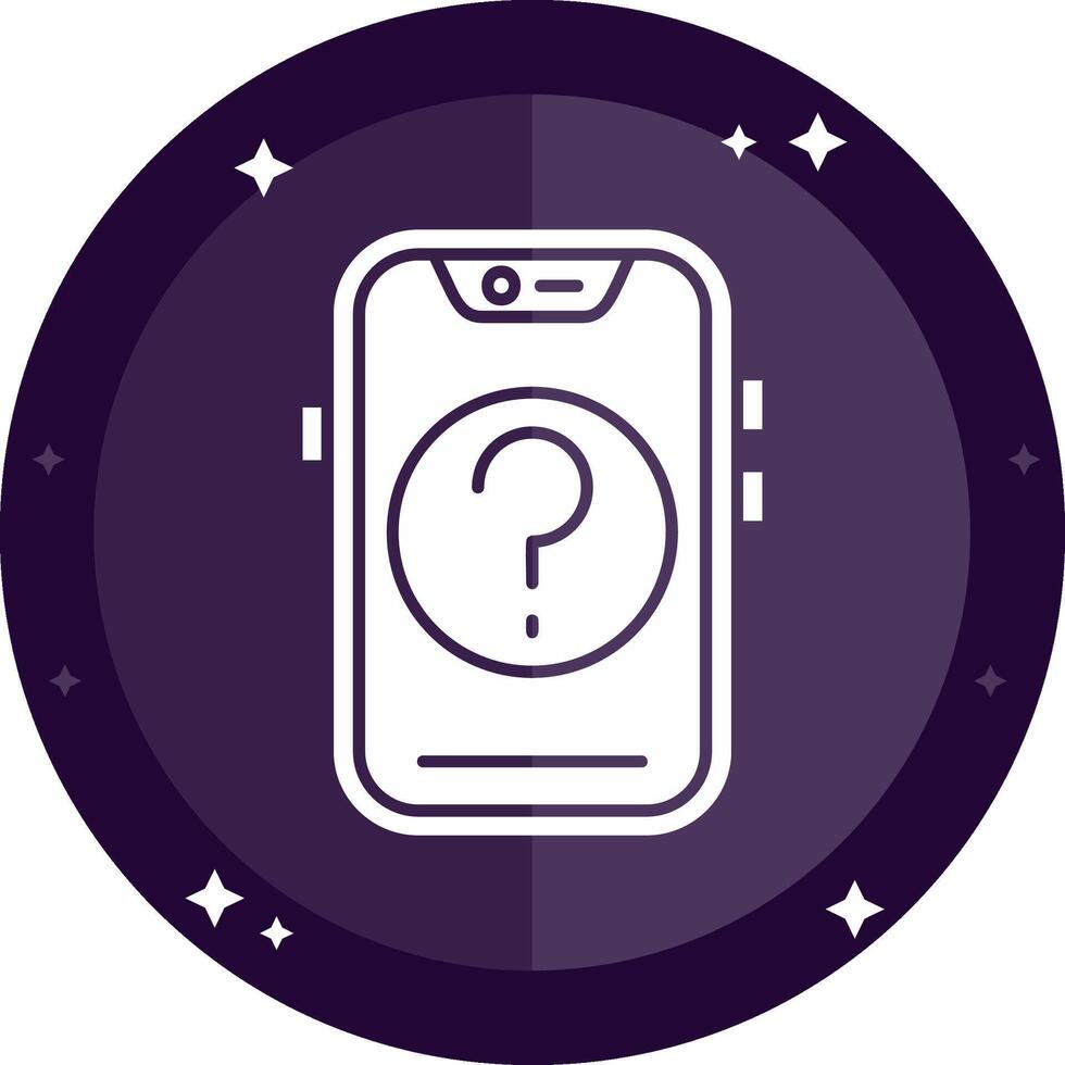 Question Solid badges Icon vector