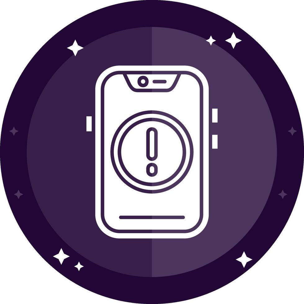 Error Solid badges Icon vector