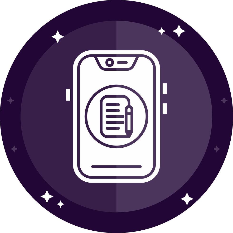 Edit Solid badges Icon vector