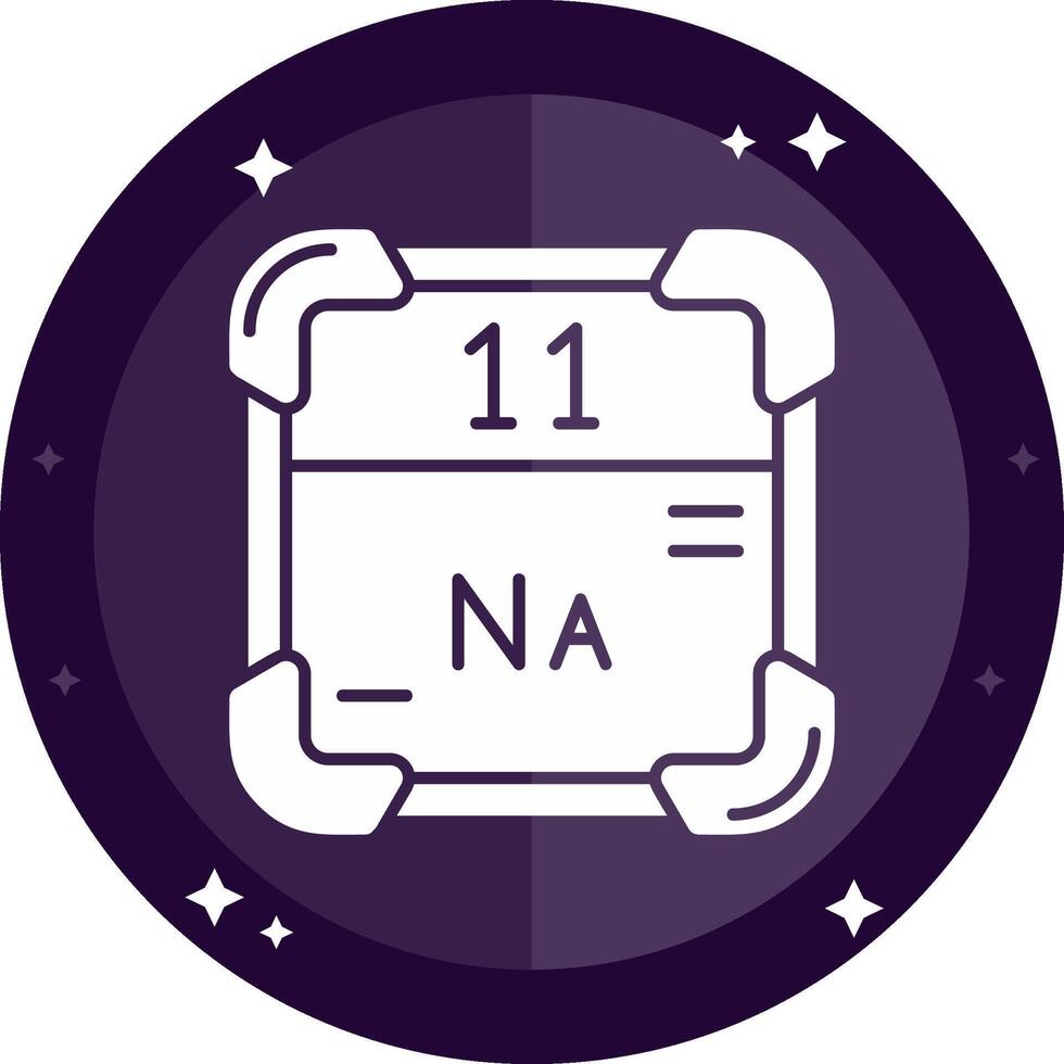 Sodium Solid badges Icon vector