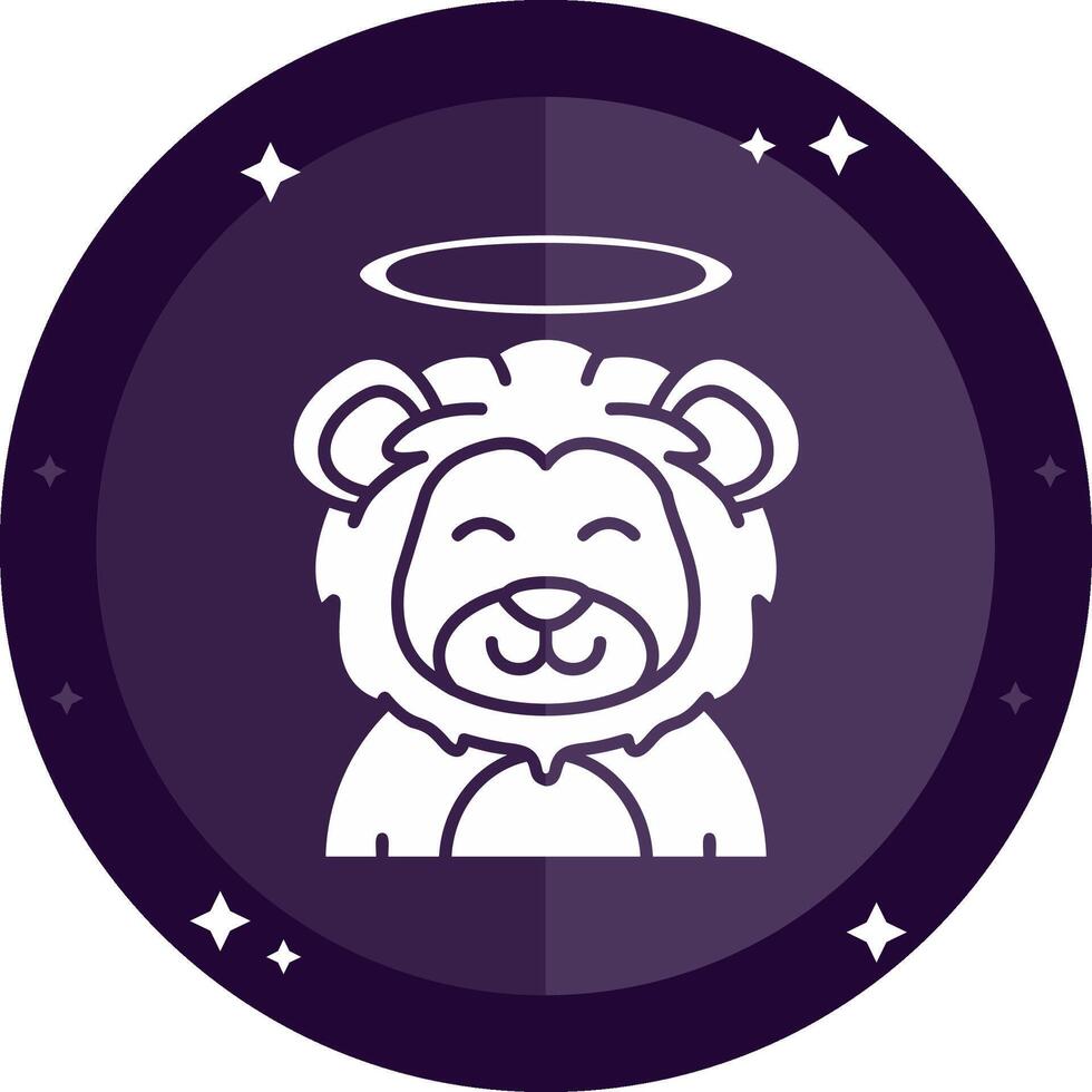 Angel Solid badges Icon vector