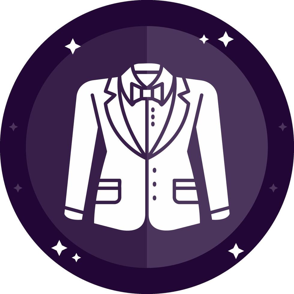 Blazer Solid badges Icon vector