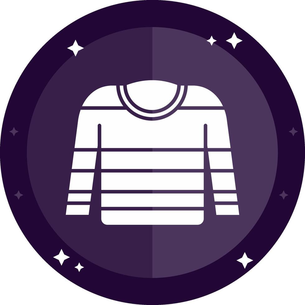 Jumper Solid badges Icon vector