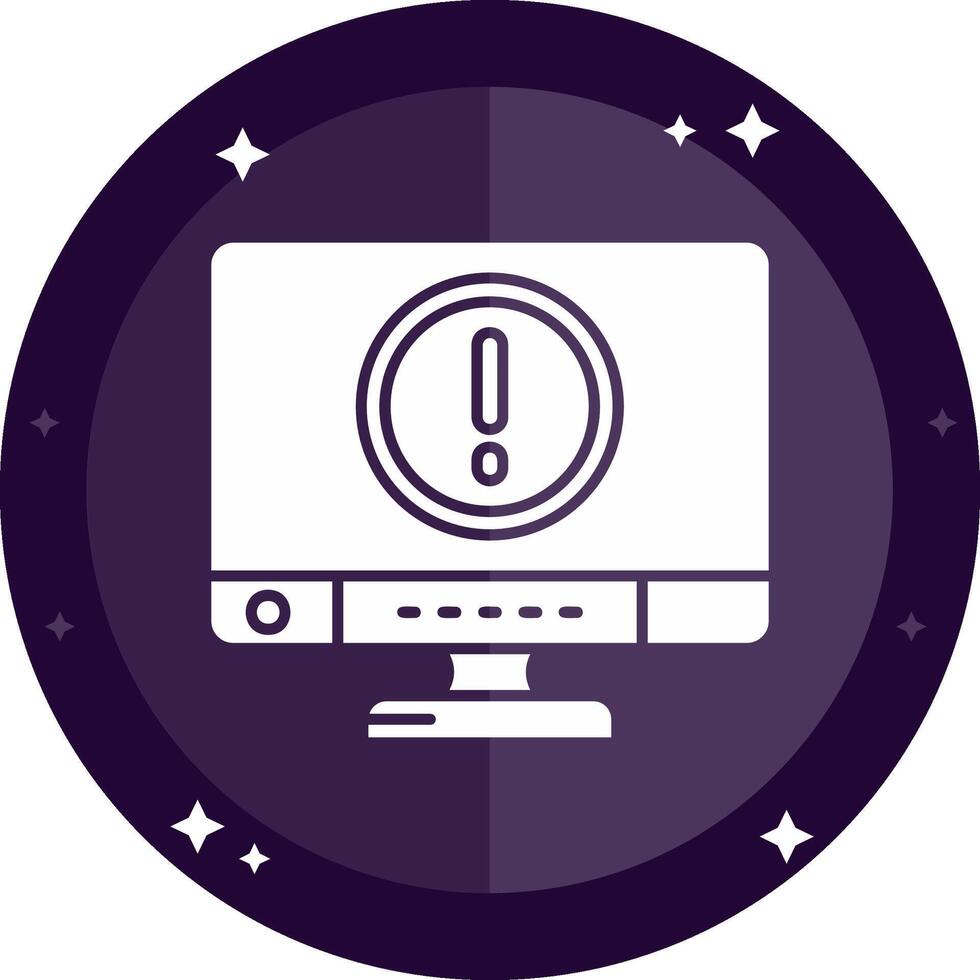 Error Solid badges Icon vector