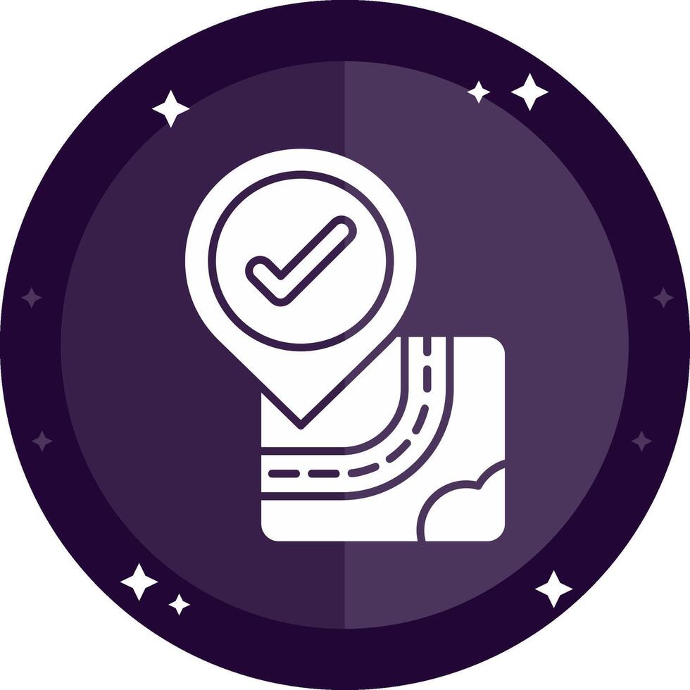 Checkmark Solid badges Icon vector