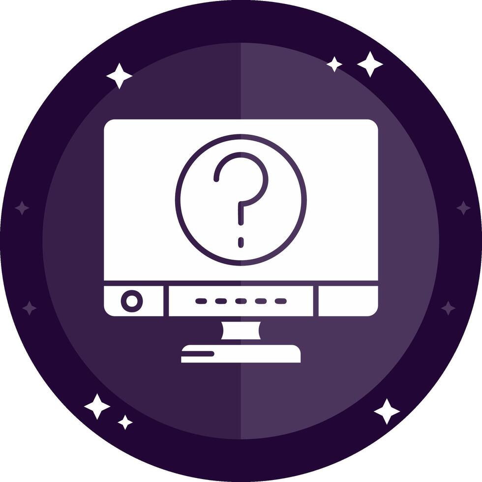 Question Solid badges Icon vector