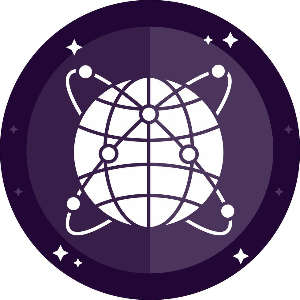 Internet Solid badges Icon vector
