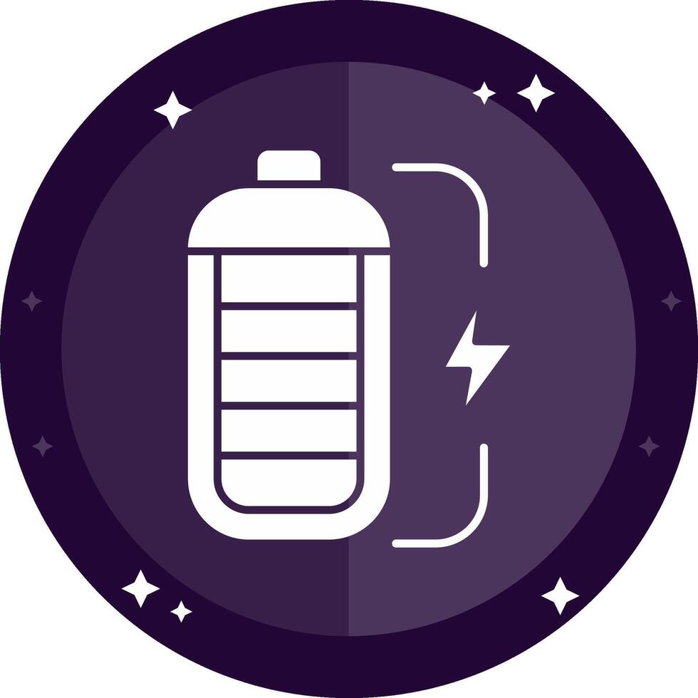 Battery Solid badges Icon vector
