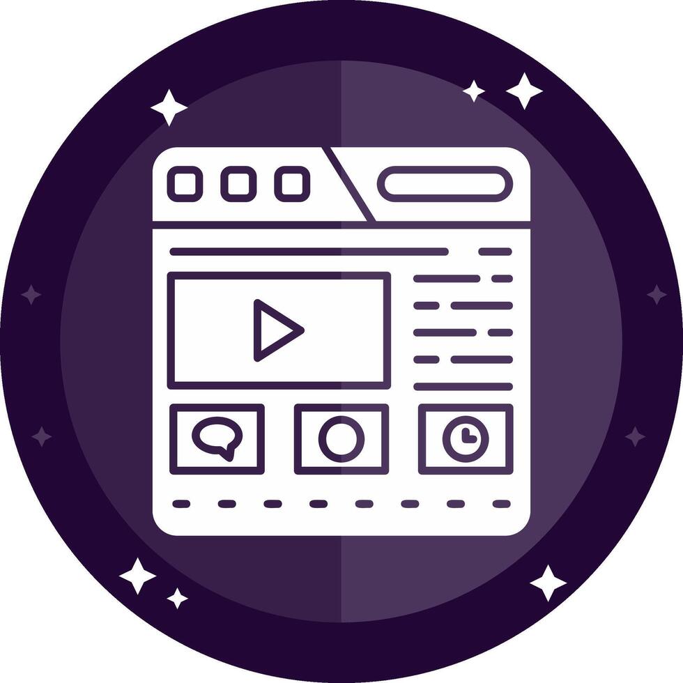 Website Solid badges Icon vector