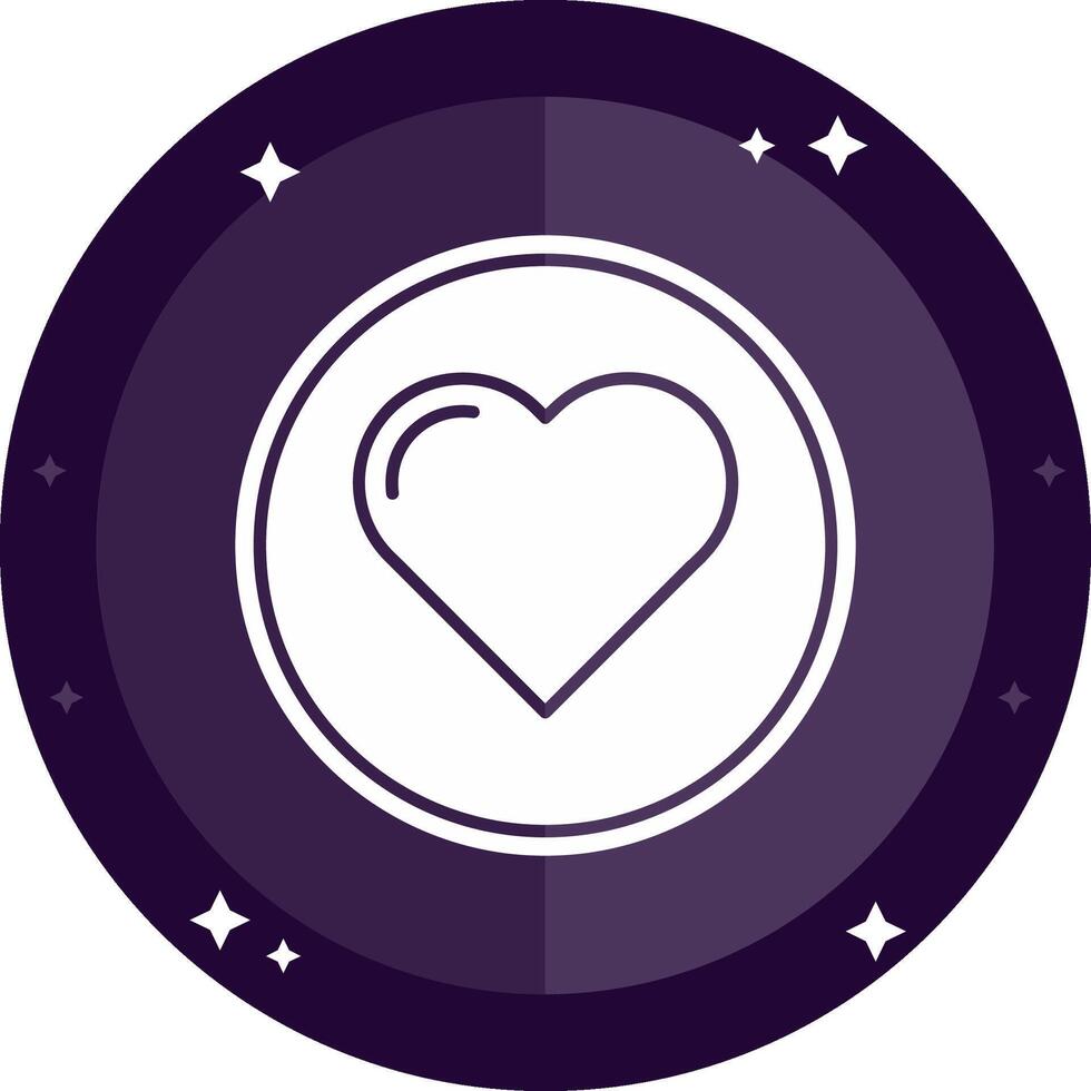 Heart Solid badges Icon vector