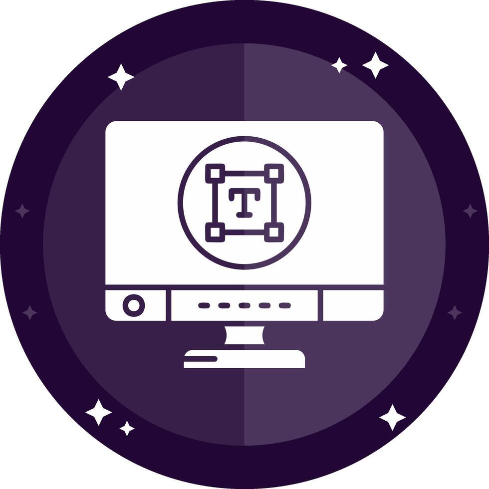 Type Solid badges Icon vector