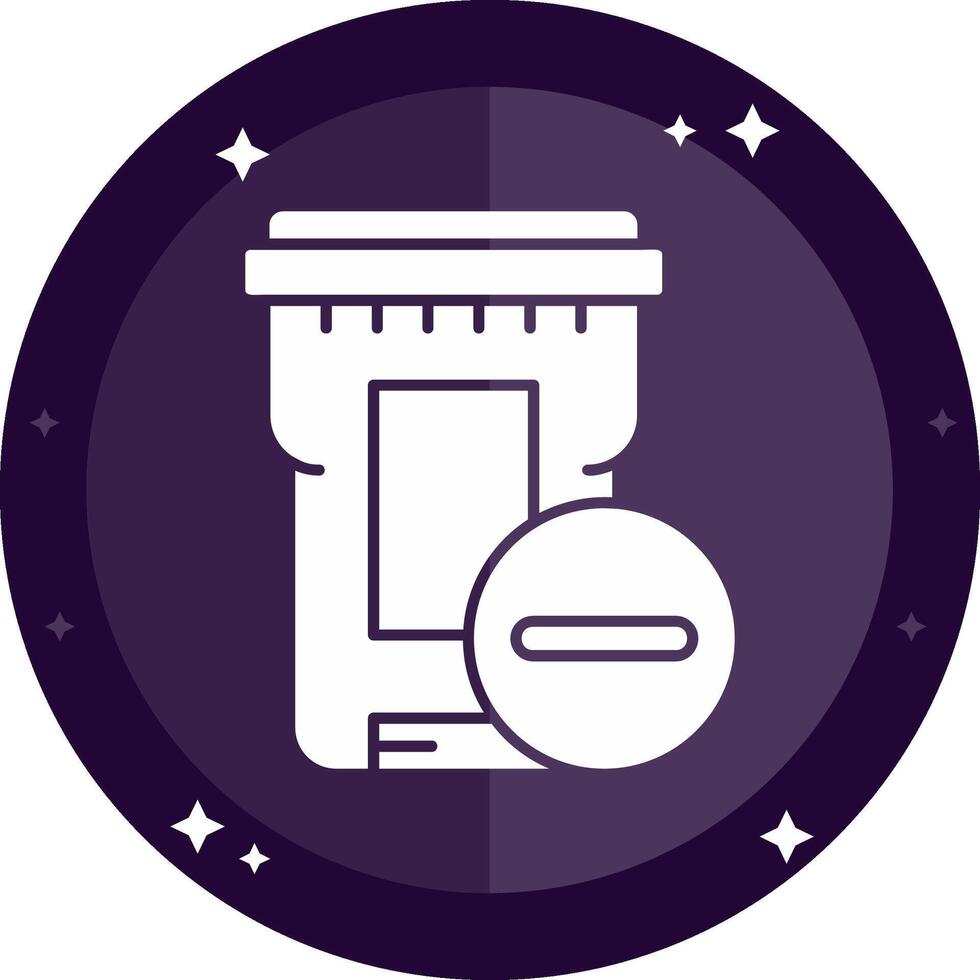 Delete Solid badges Icon vector