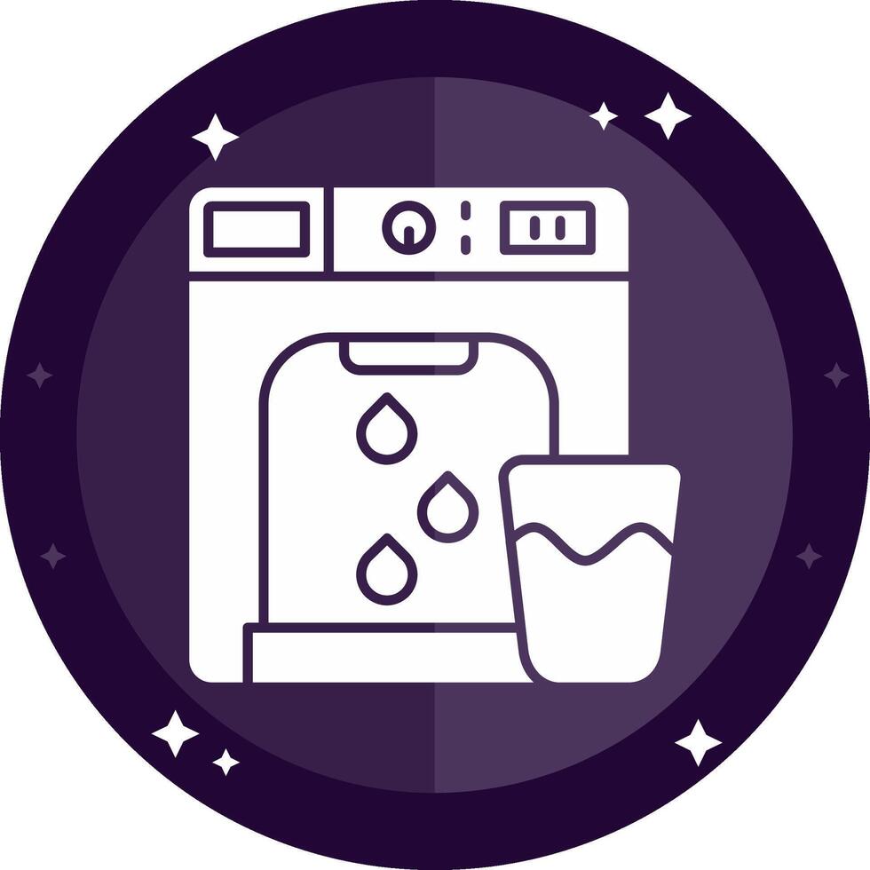 Dispenser Solid badges Icon vector