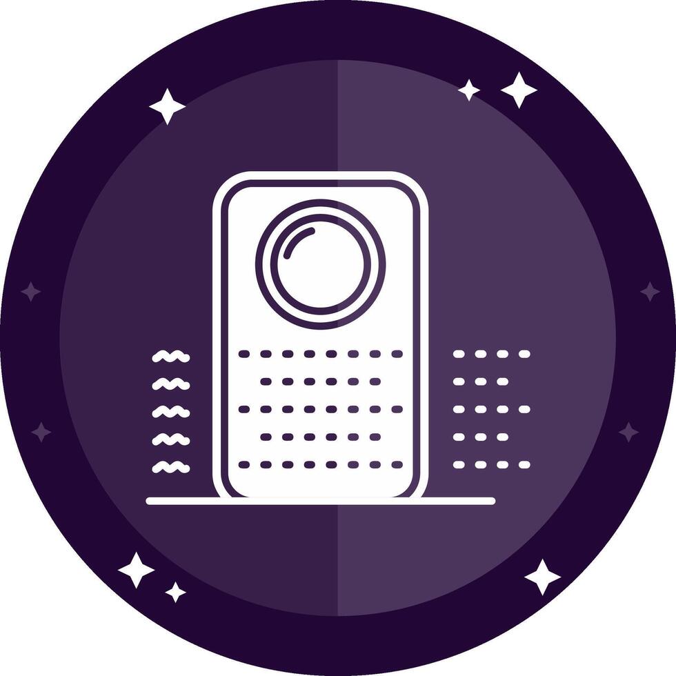 Purifier Solid badges Icon vector