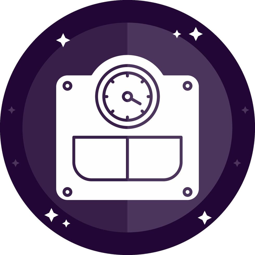 Weight Solid badges Icon vector