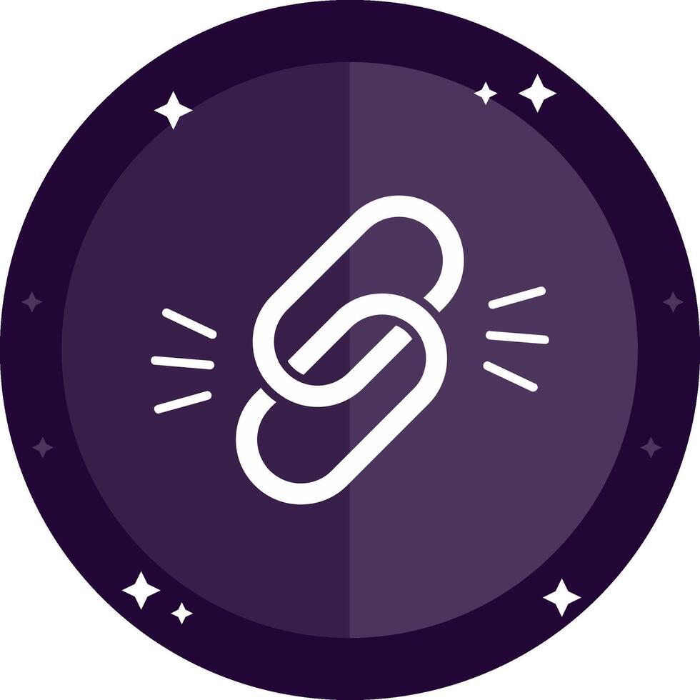 Link Solid badges Icon vector