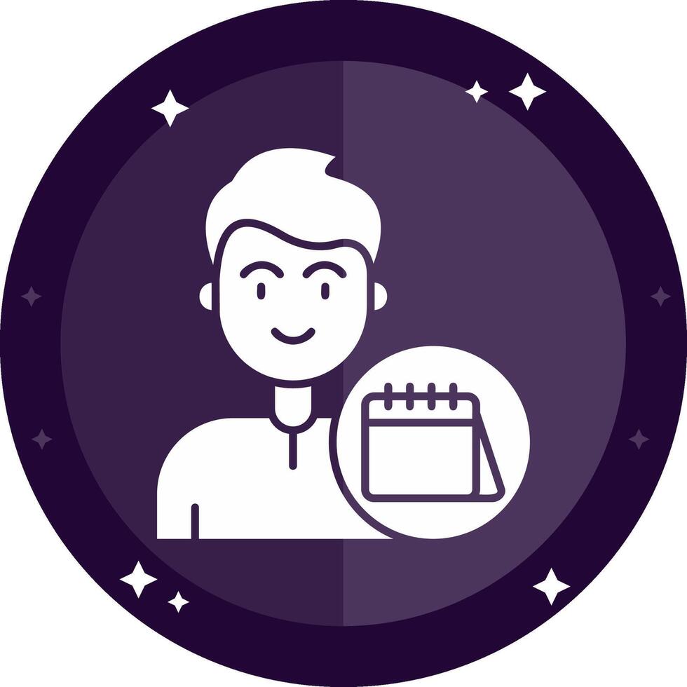 Calendar Solid badges Icon vector