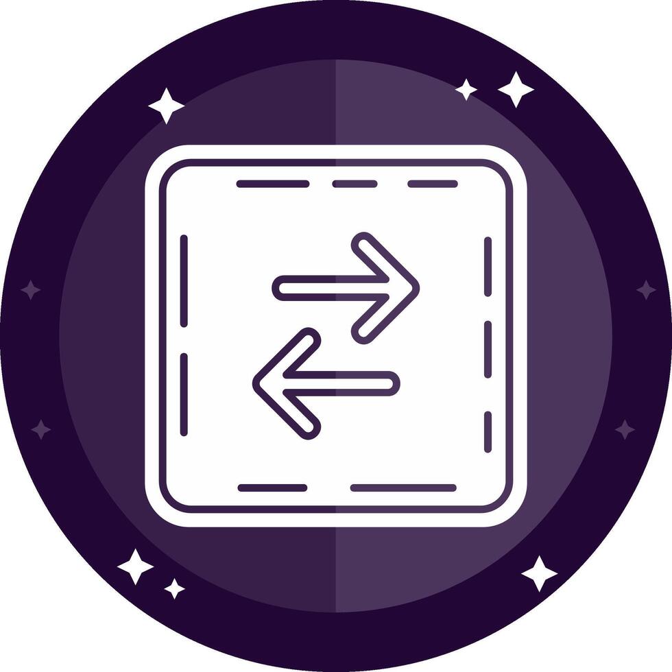 Swap Solid badges Icon vector