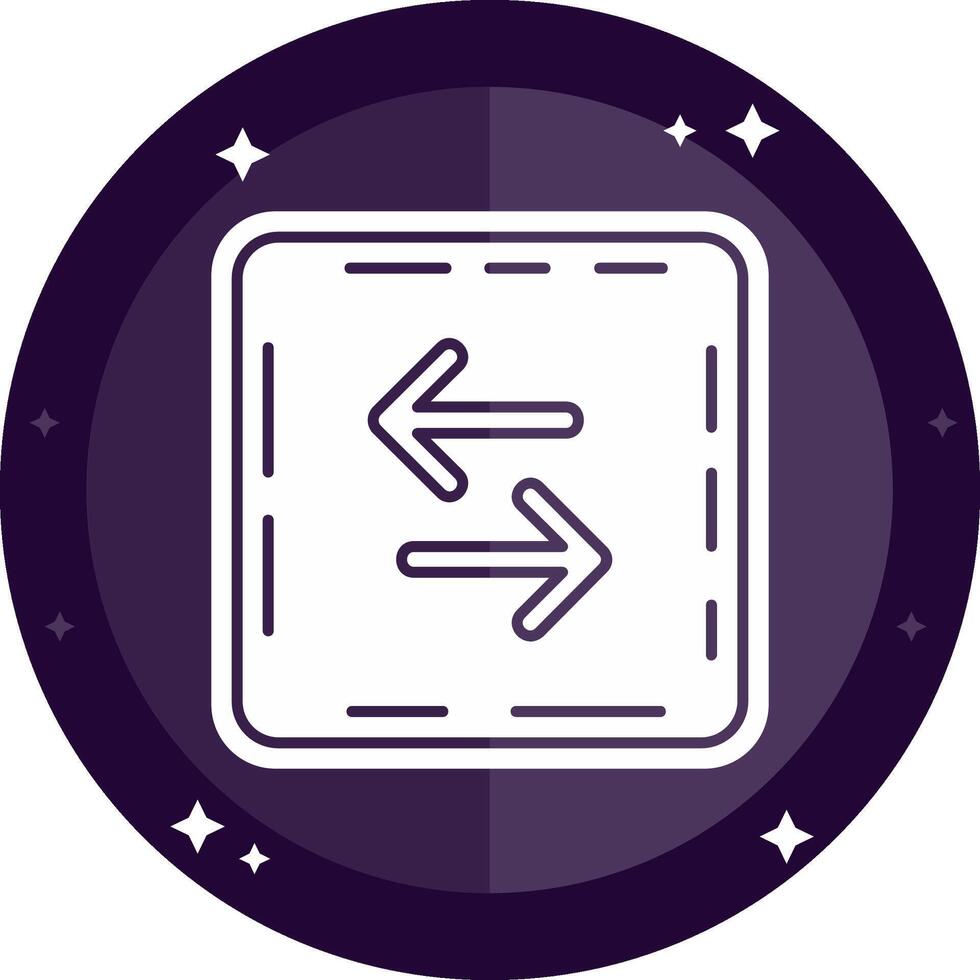 Swap Solid badges Icon vector