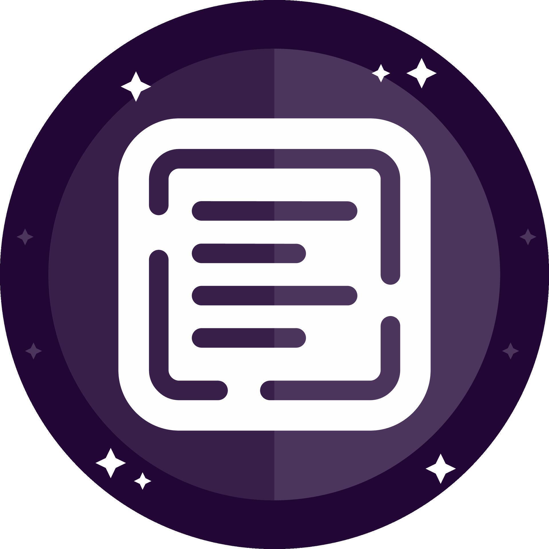 Left allignment Solid badges Icon 38539239 Vector Art at Vecteezy