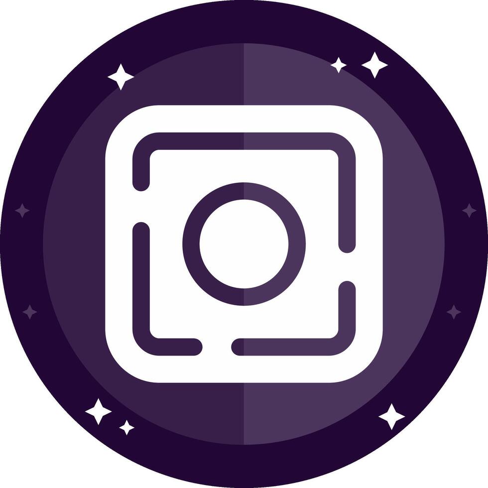Dot Solid badges Icon vector