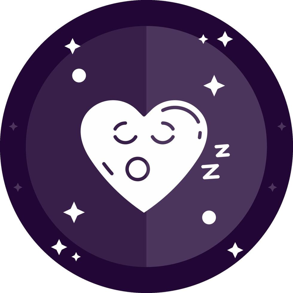 Sleep Solid badges Icon vector