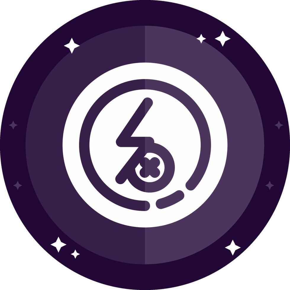 Flash off Solid badges Icon vector