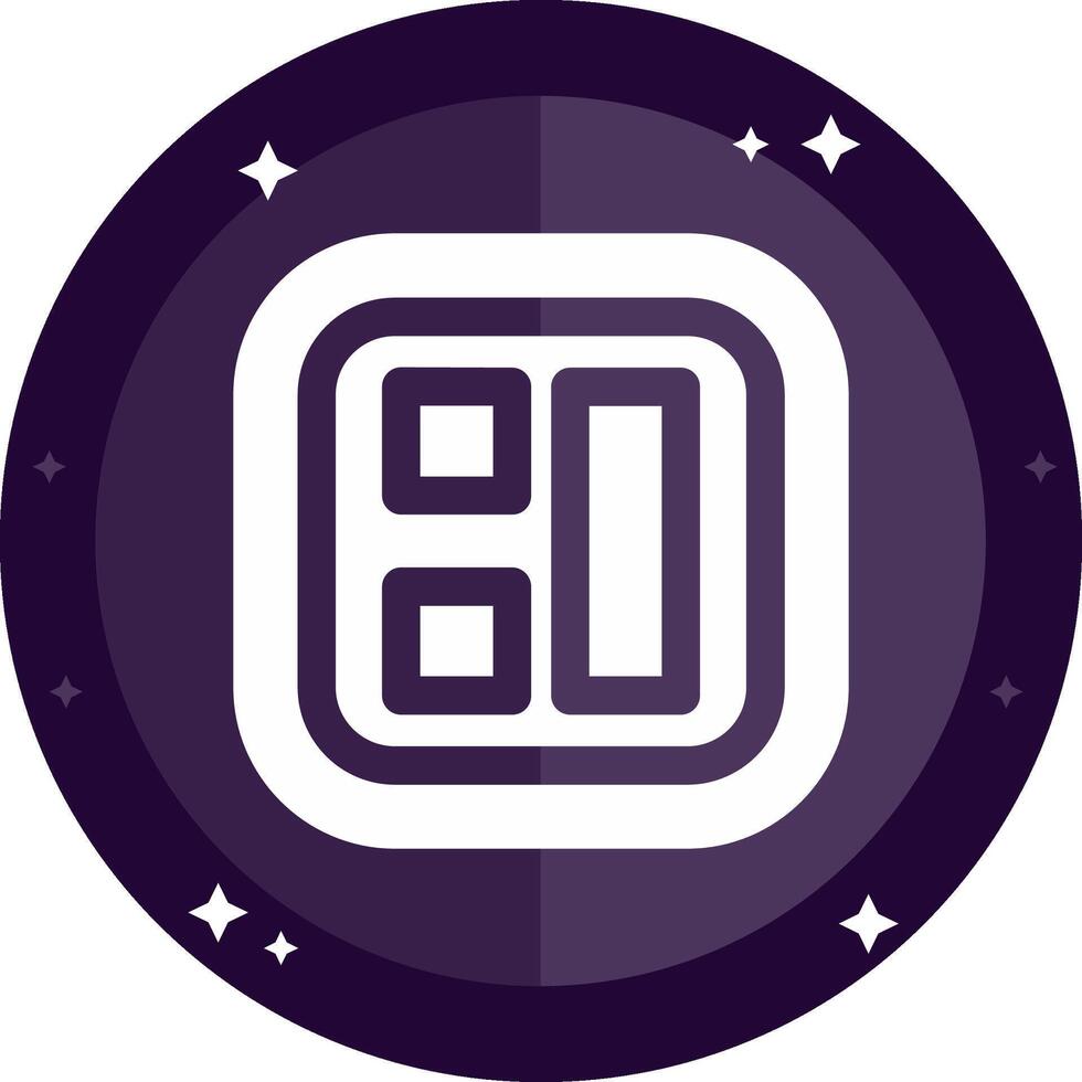 Layout Solid badges Icon vector