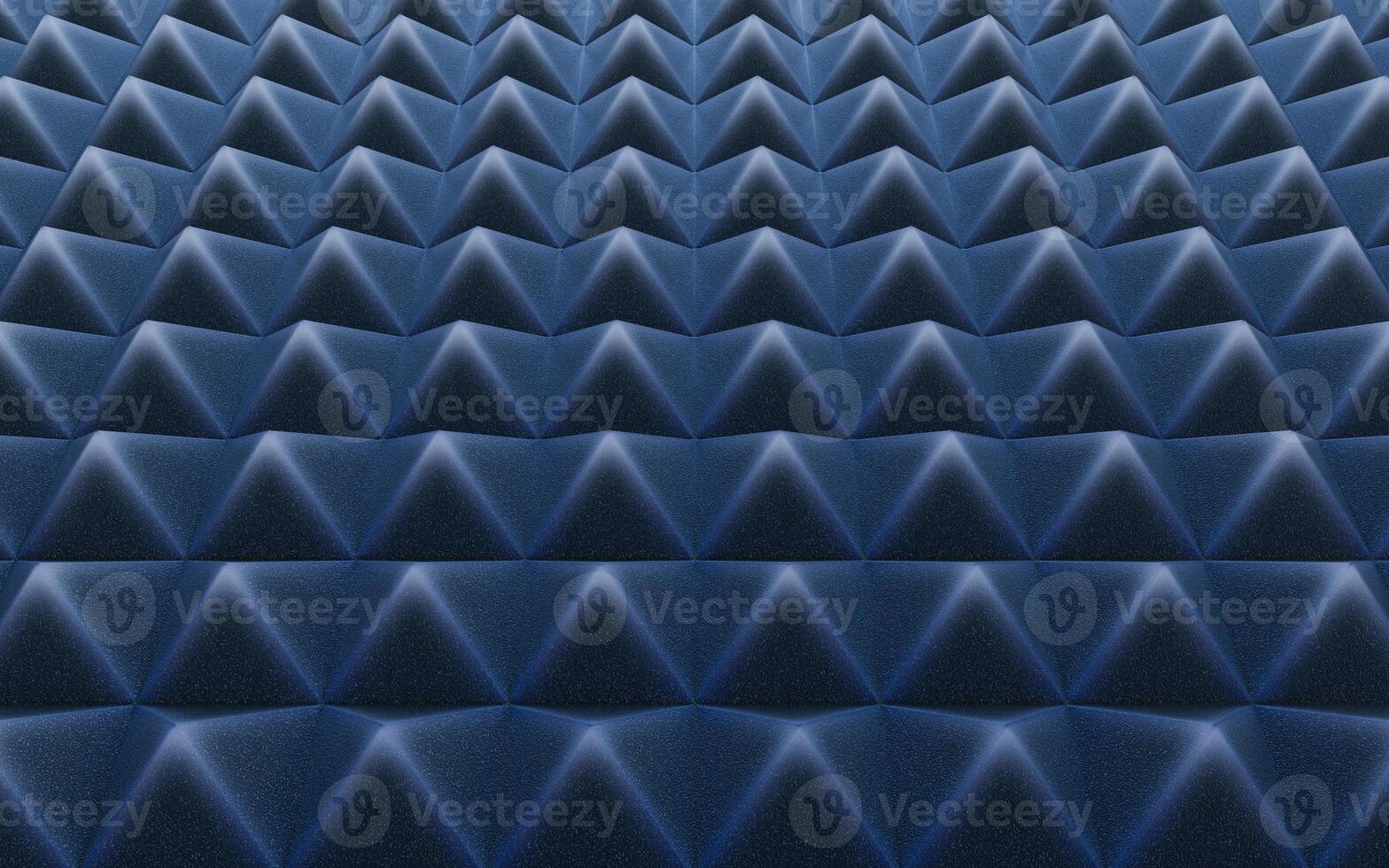 Triangle shape sound-absorbing cotton background, 3d rendering. photo